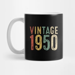 Vintage 1950 70th Birthday Gift 70 Year Old Seventy Bday Mug